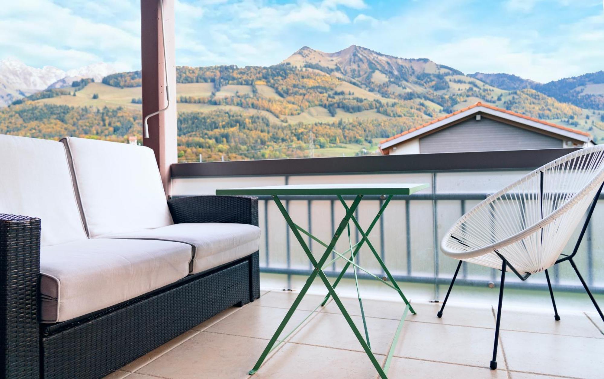 Gruyere Alpes Appartement 3 Chambres Bbq Parking Neirivue 외부 사진